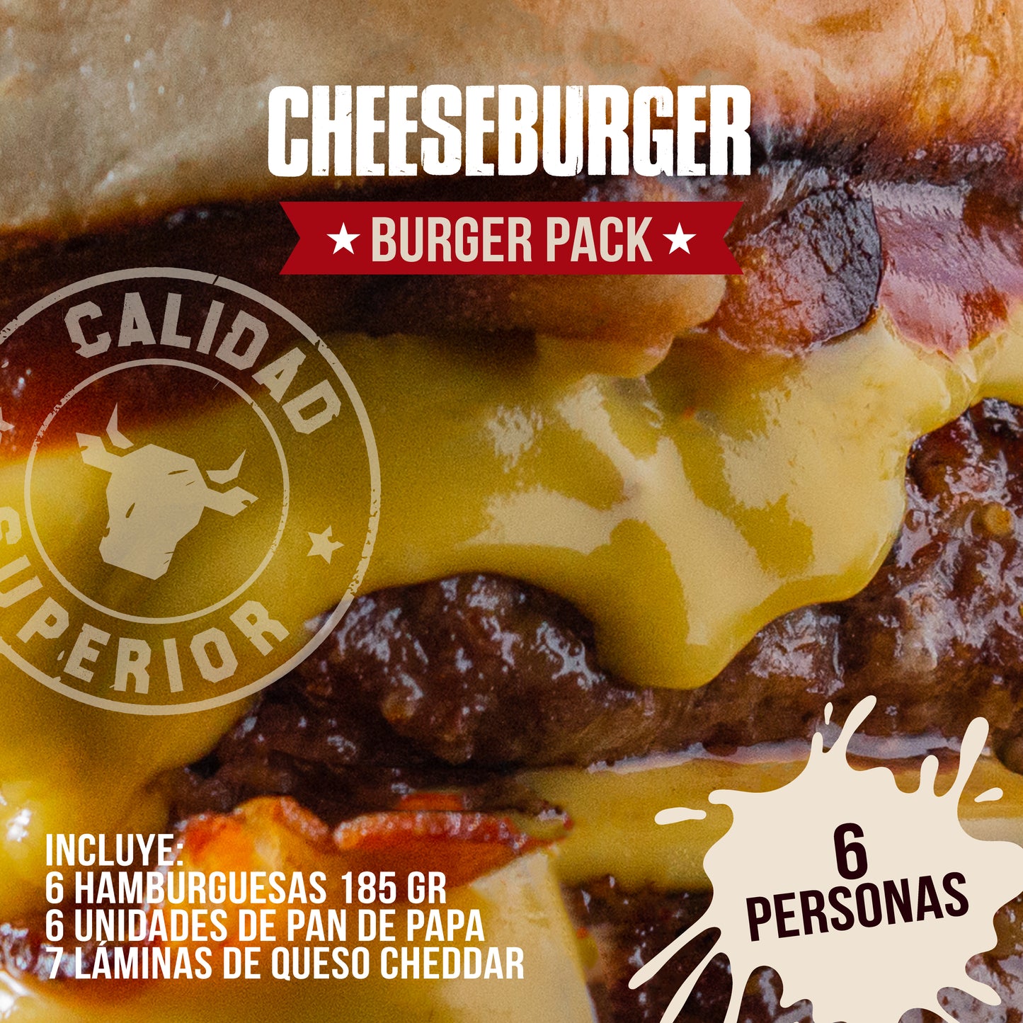 PACK CHEESEBURGER 🍔🧀 | 6 personas
