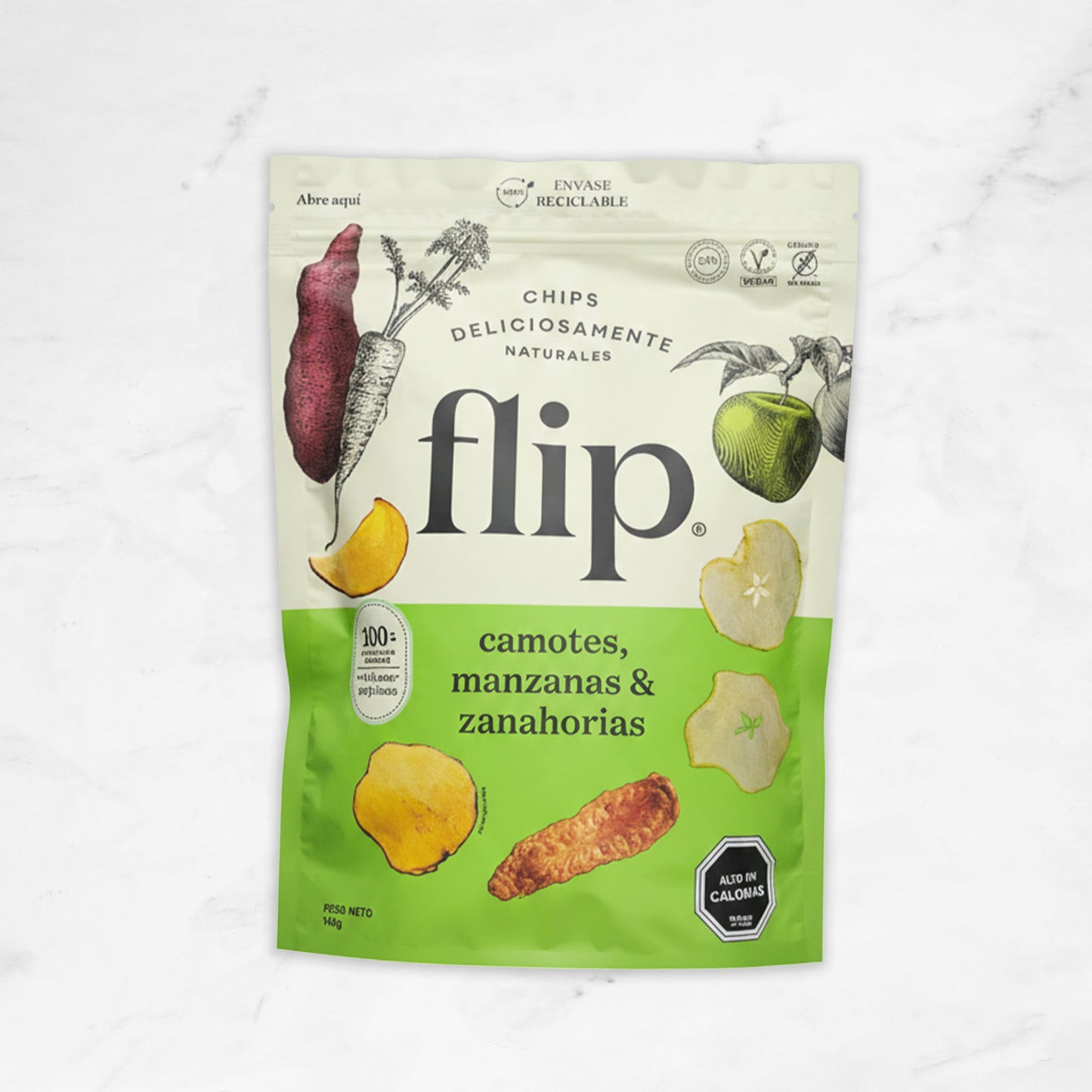 Chips | Camote, Manzana & Zanahorias | Flip