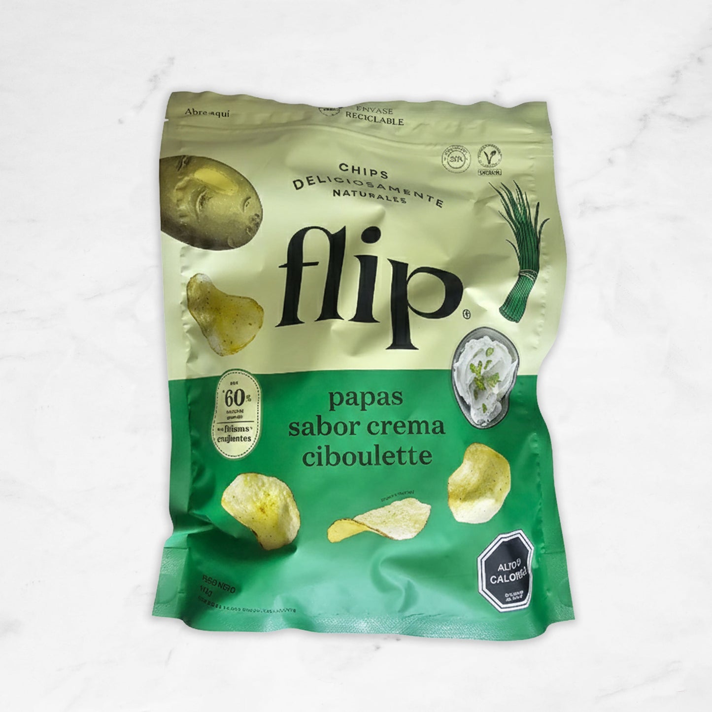 Chips | Papas Sabor Crema Ciboulette | Flip
