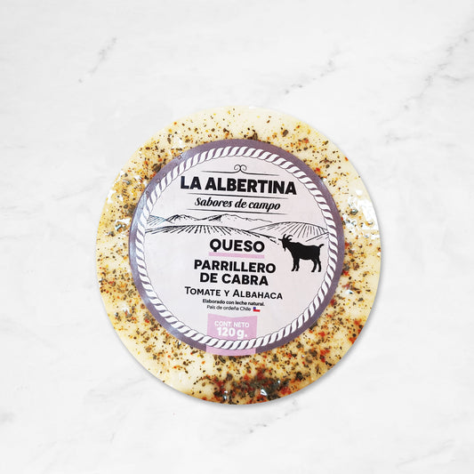 Queso Parrillero | Cabra | Tomate y Albahaca | La Albertina