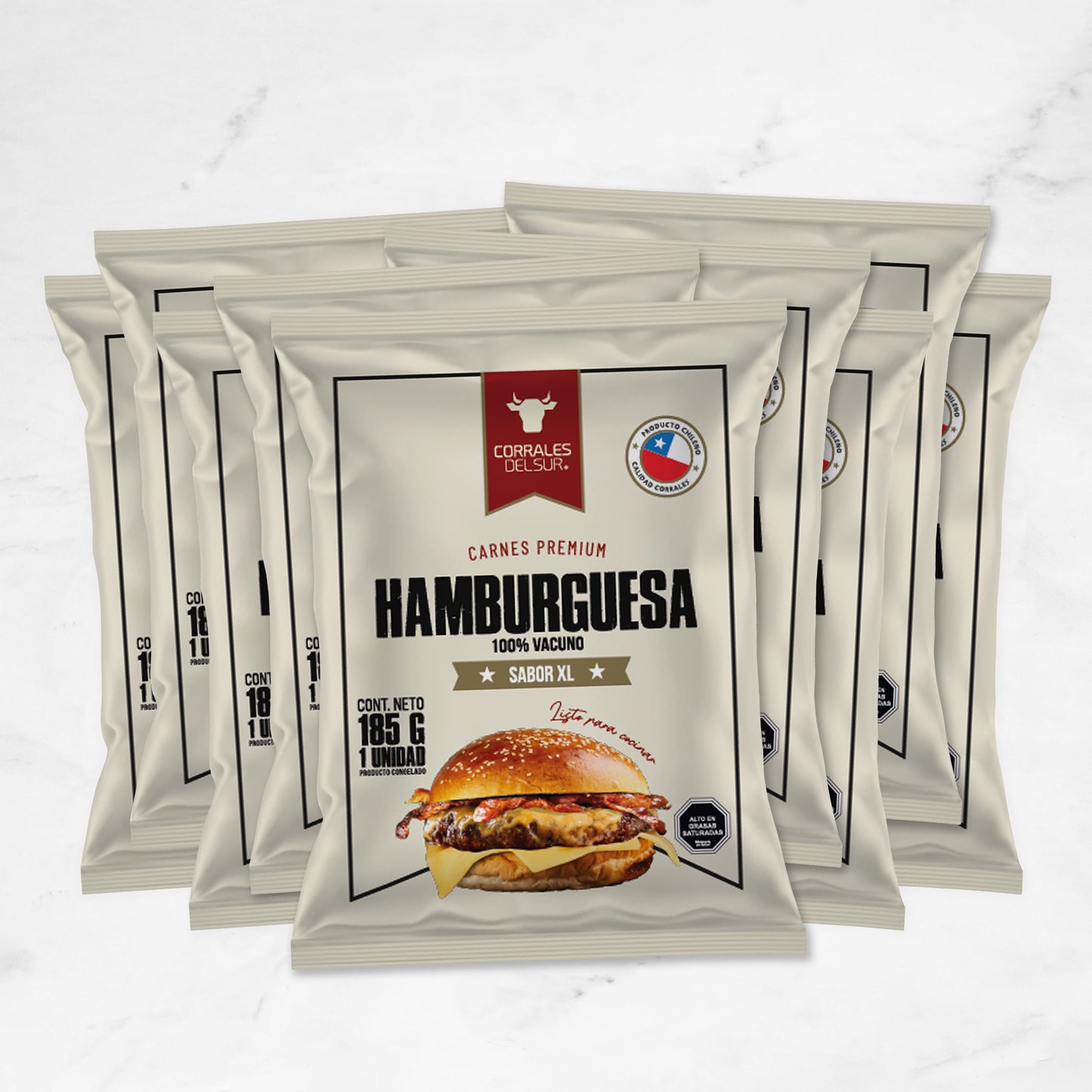 Pack Hamburguesas | 185gr | 10 unidades