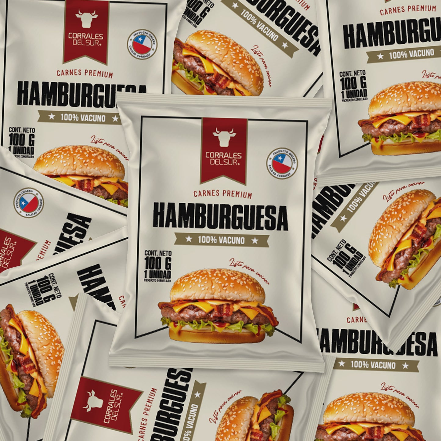 Pack Hamburguesas | 100gr | 32 unidades