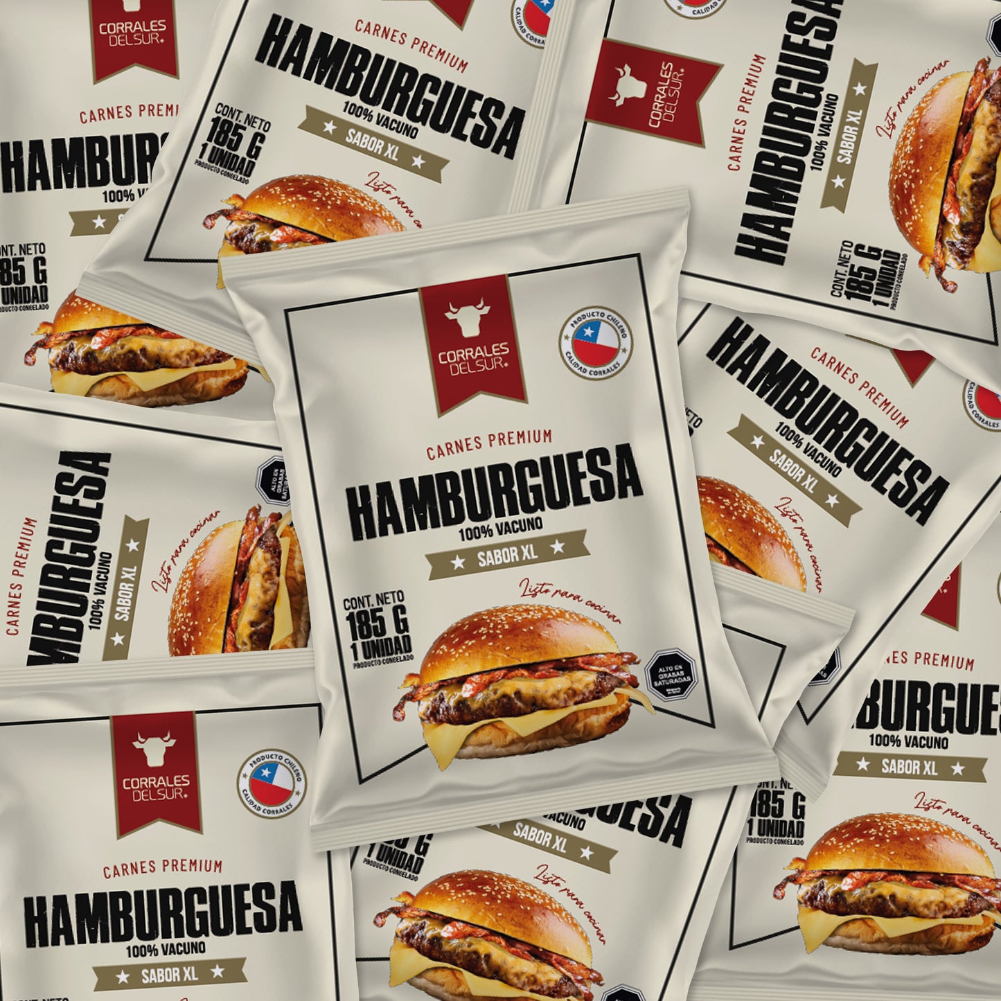 Caja Hamburguesas | 185gr | 20 Unidades