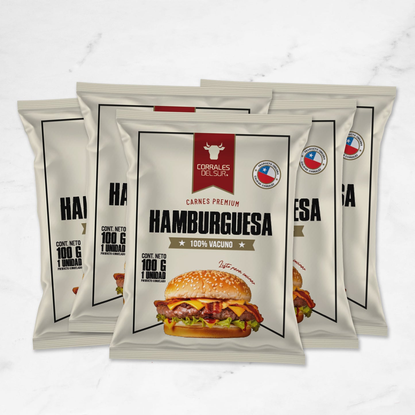 Pack Hamburguesas | 100gr | 5 unidades