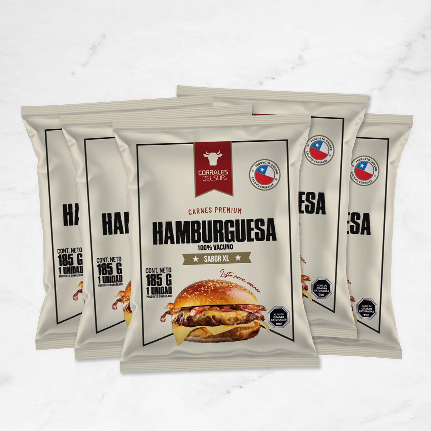 Pack Hamburguesas | 185gr | 5 unidades