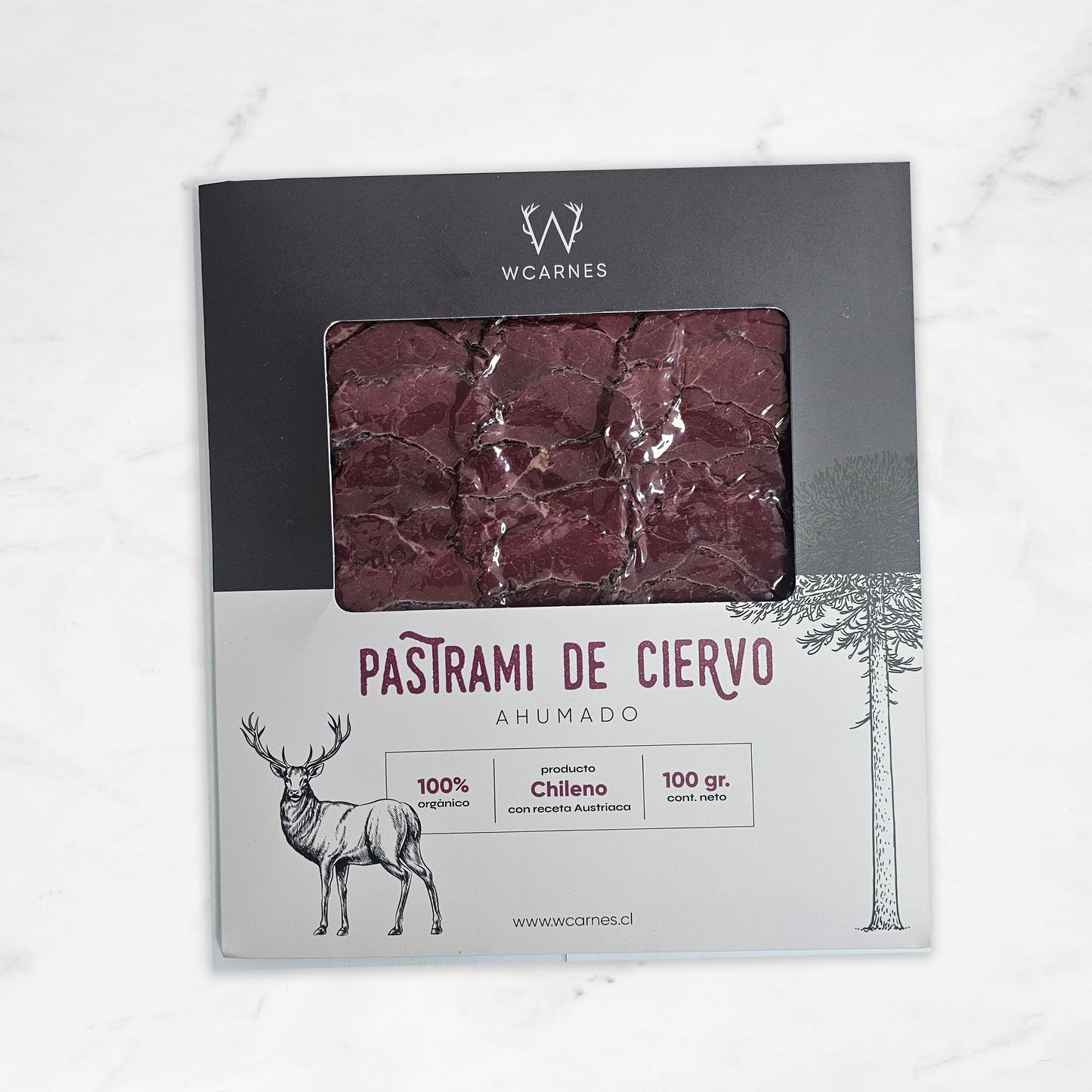 Pastrami de Ciervo | W Carnes | 100 Grs.
