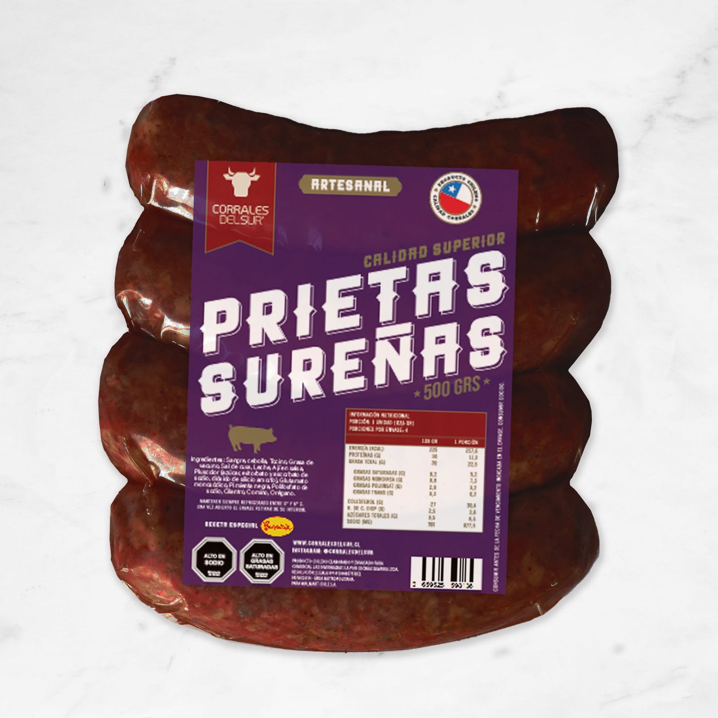 Prieta Sureña | Artesanal | Corrales del Sur | 400g