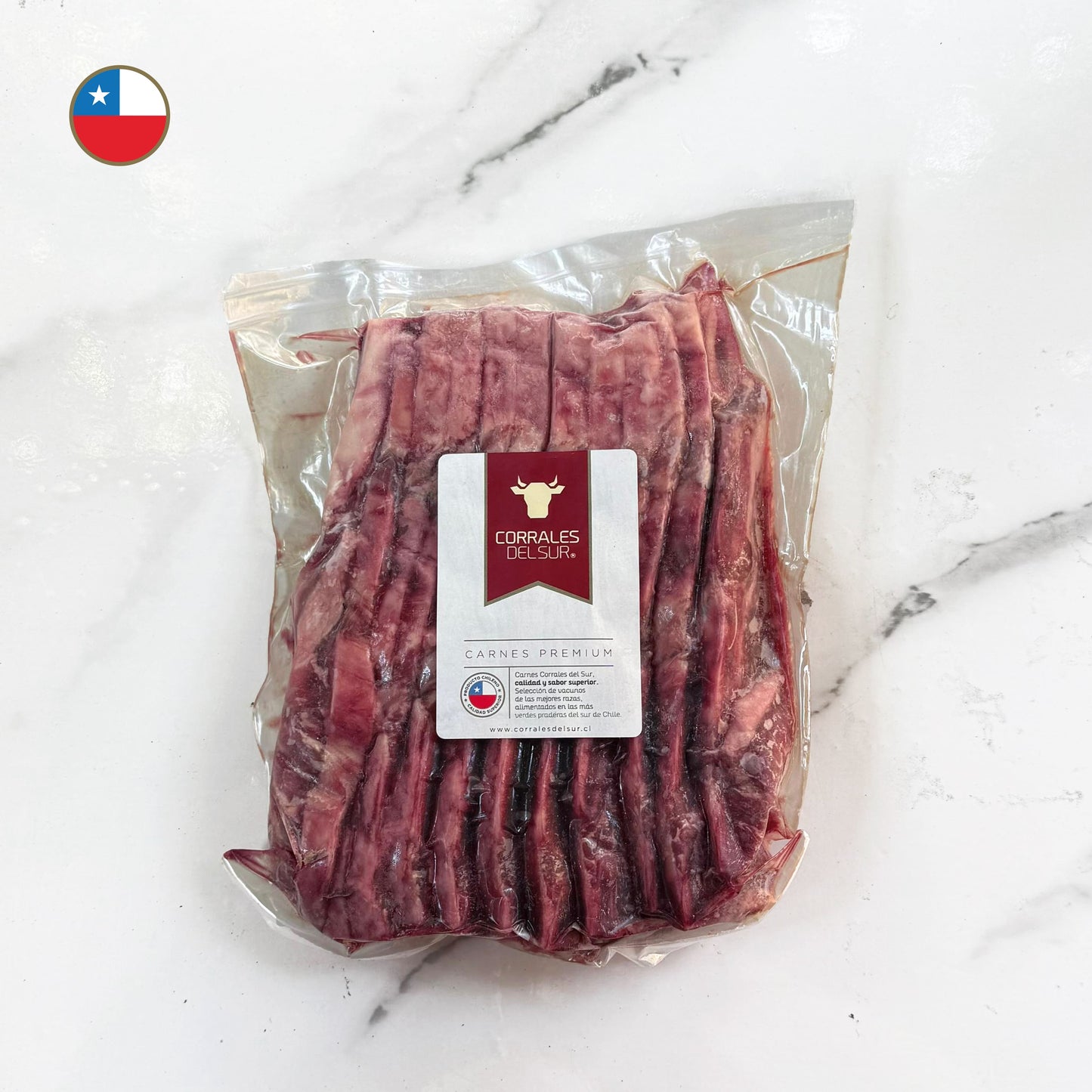 Asado de Tira | Banderita | Premium | 1 Kg