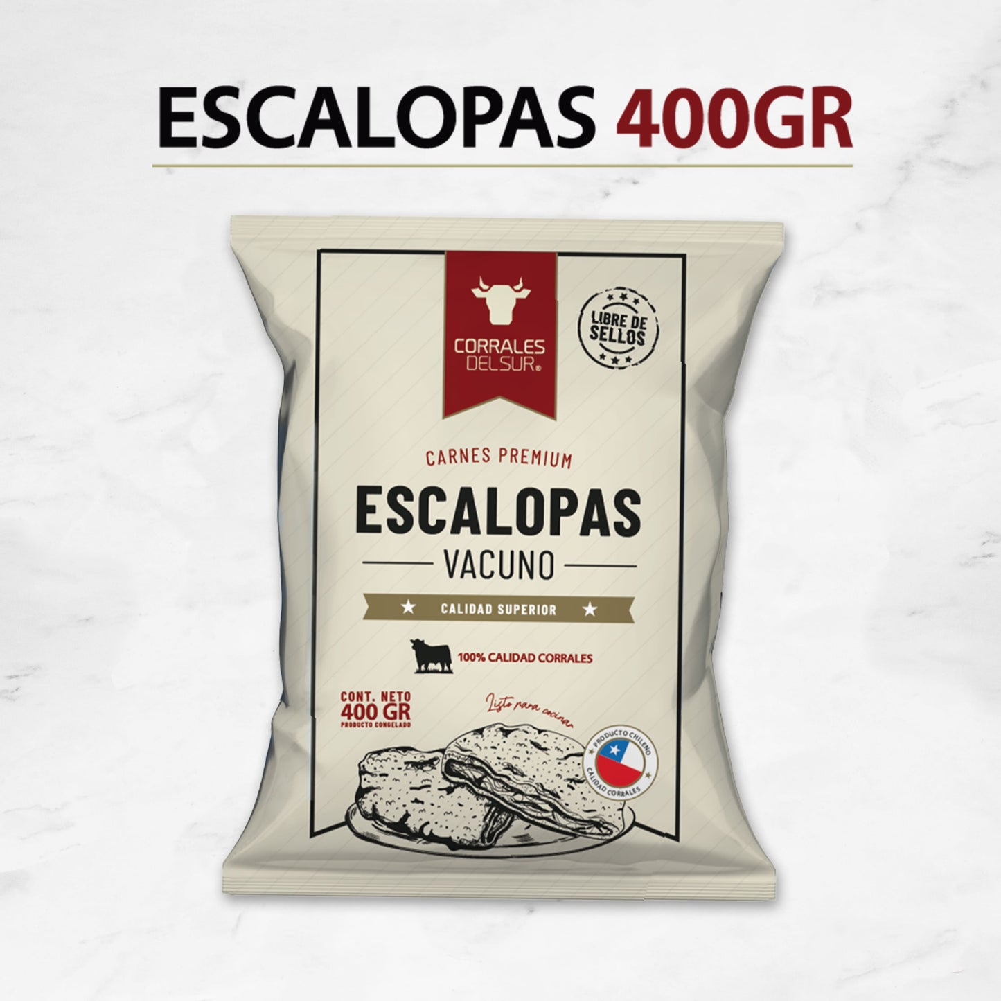 Escalopas Tradicional | Vacuno | Congelado