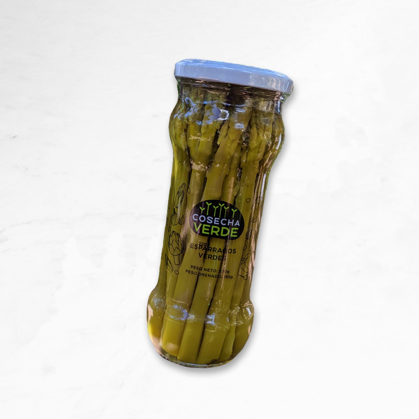 Espárragos | Verdes | Frasco | Cocktail cosecha verde
