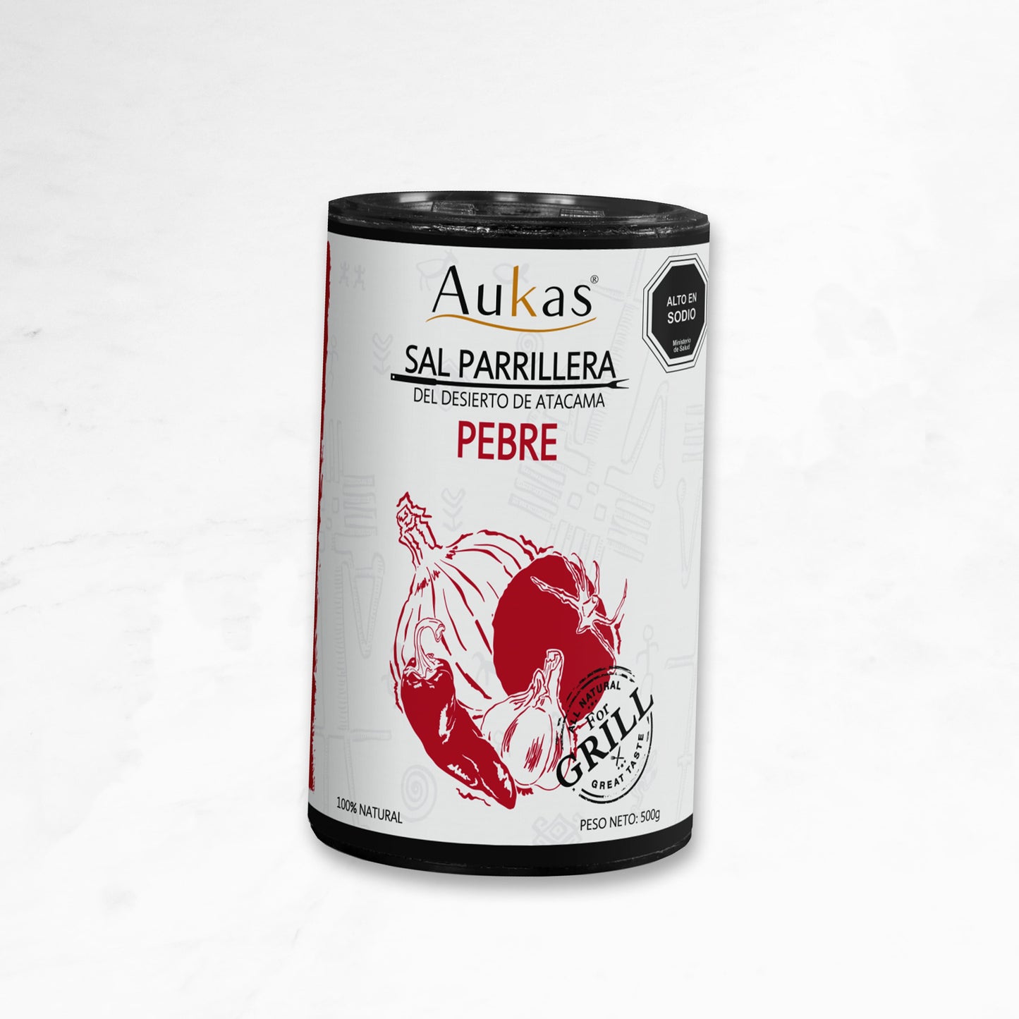Sal | Parrillera | Pebre | Aukas | Tubo