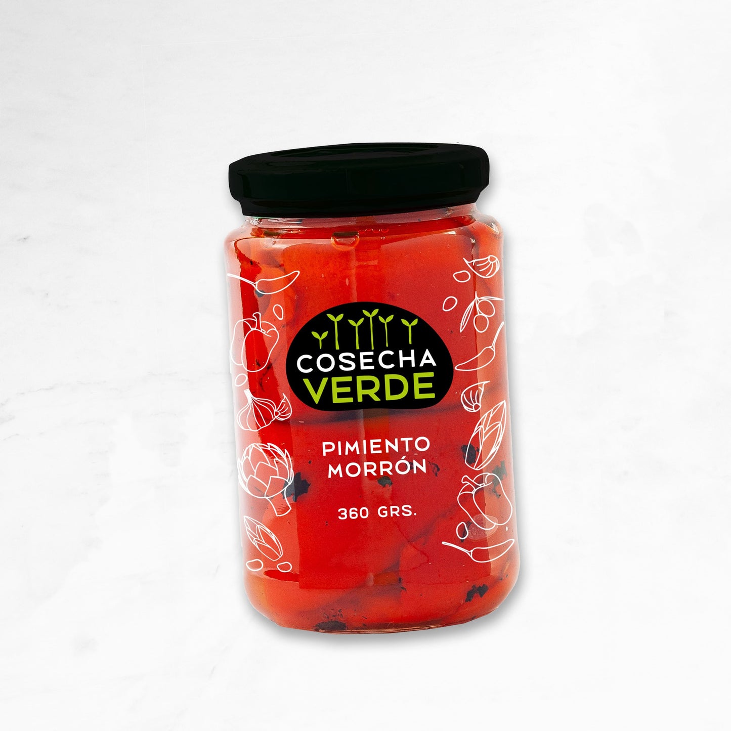 Pimiento | Morrón | Frasco cosecha verde