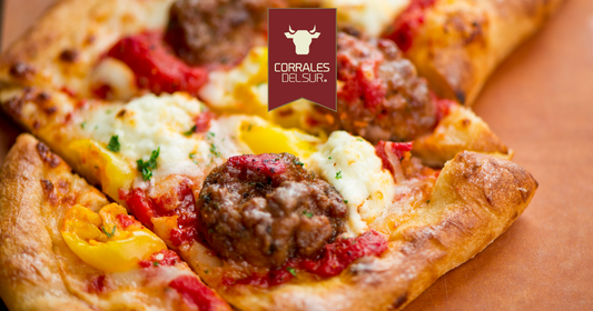 Pizza Casera con Albóndigas de Vacuno Premium: Receta de Fermentación Lenta