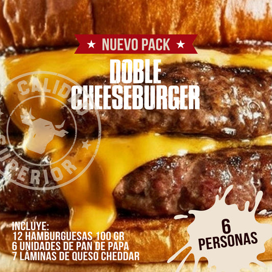 NUEVO PACK DOBLE CHEESEBURGER 🍔🧀 | 6 personas