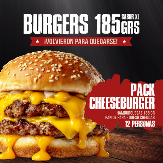 PACK CHEESEBURGER 🍔🧀 | 12 personas