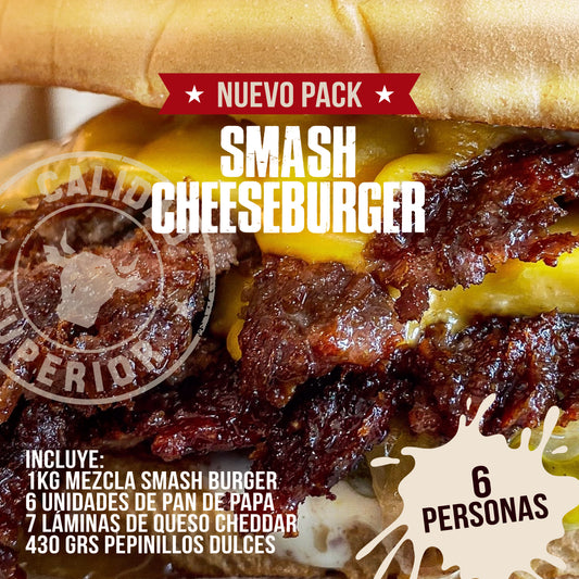 NUEVO PACK SMASH CHEESEBURGER 🍔🧀 BRISKET BLEND | 6 personas
