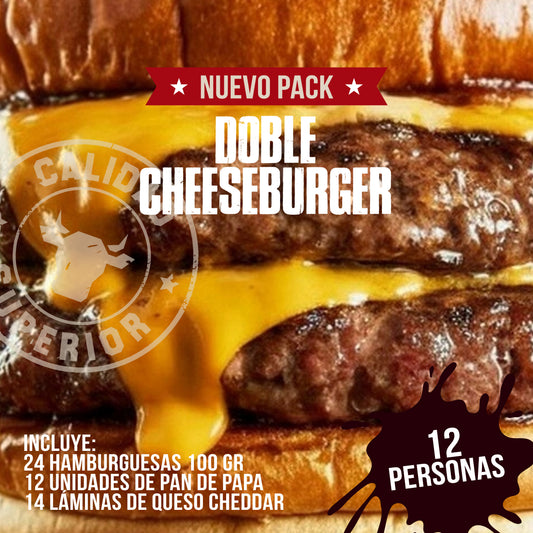 NUEVO PACK DOBLE CHEESEBURGER 🍔🧀 | 12 personas
