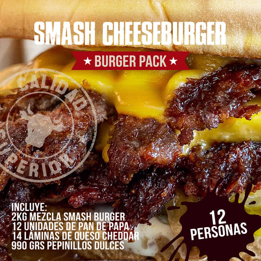 PACK SMASH CHEESEBURGER 🍔🧀 BRISKET BLEND | 12 personas