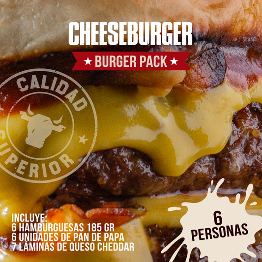 PACK CHEESEBURGER 🍔🧀 | 6 personas