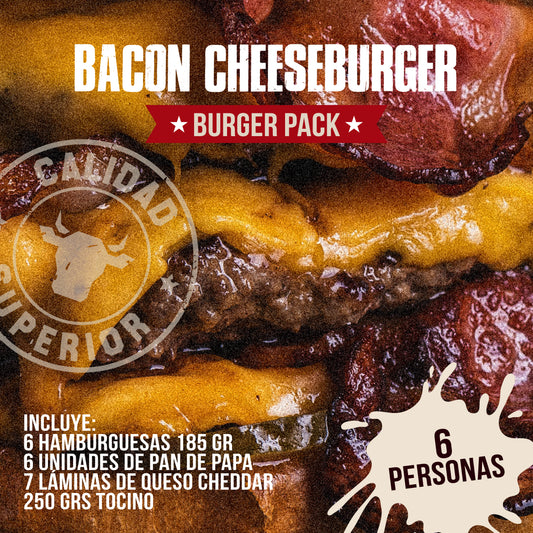 PACK BACON-CHEESEBURGER 🍔🧀🥓 | 6 personas