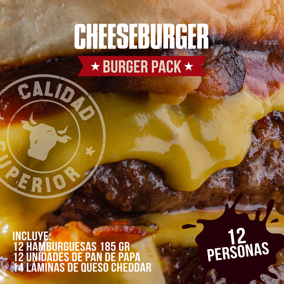 PACK CHEESEBURGER 🍔🧀 | 12 personas