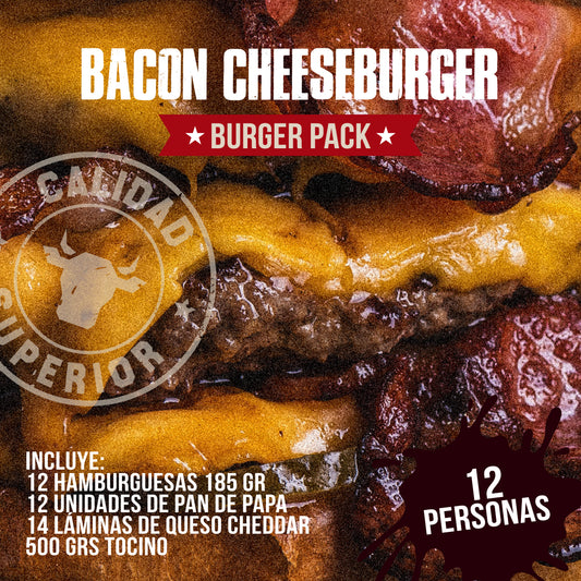 PACK BACON-CHEESEBURGER 🍔🧀🥓 | 12 personas