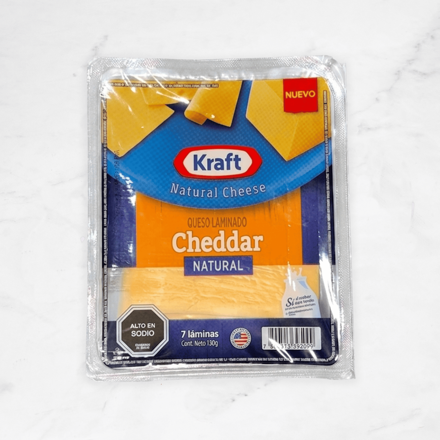Queso Laminado | Cheddar | Kraft | 130grs
