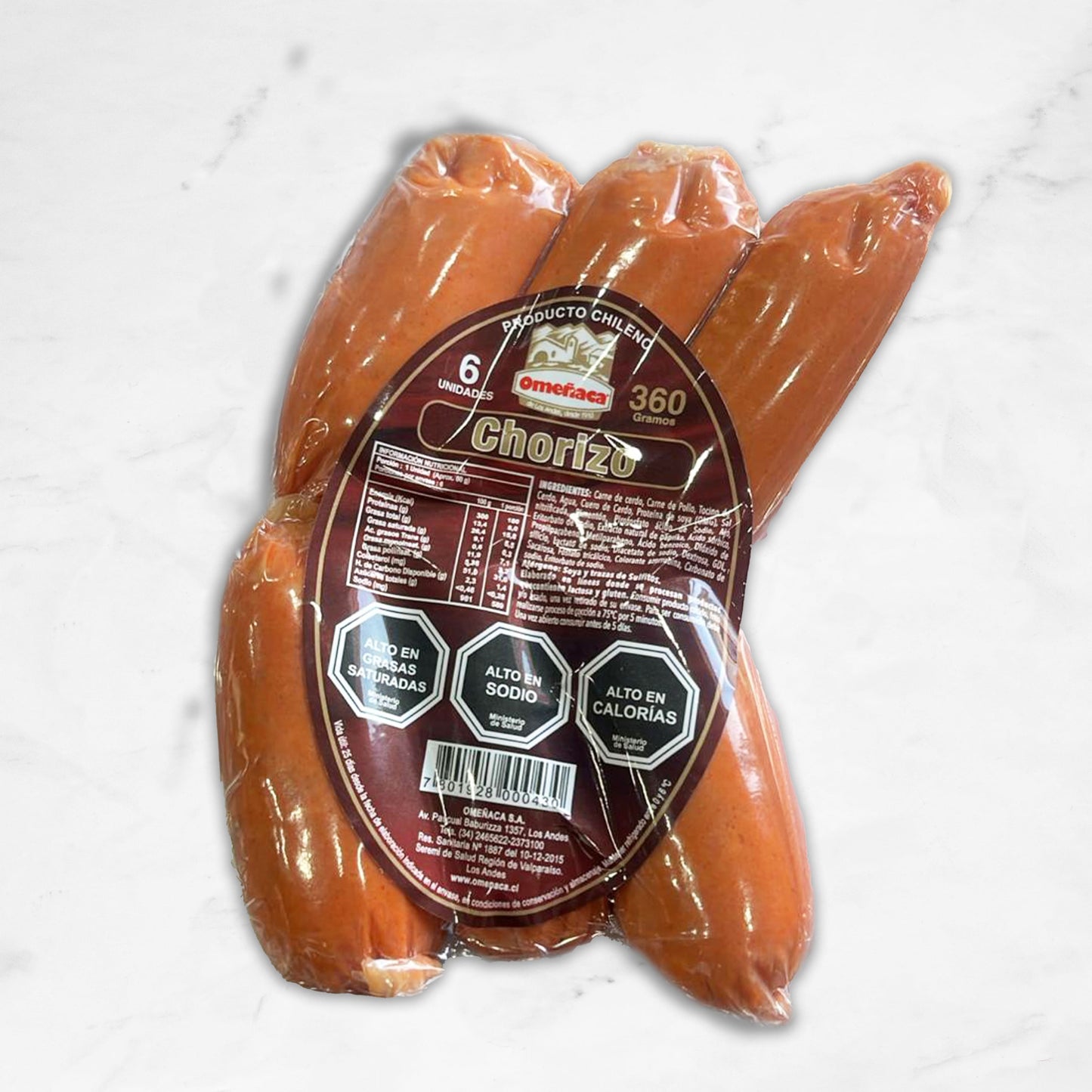 Chorizo rojo parrillero | Omeñaca I 360 GR