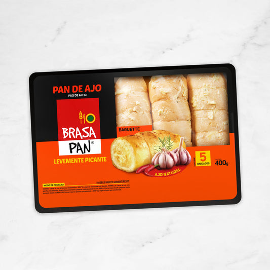 Pan Ajo Levemente Picante | Brasa Pan | 5 unidades