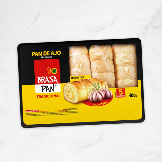 Pan Ajo Tradicional | Brasa Pan | 5 unidades