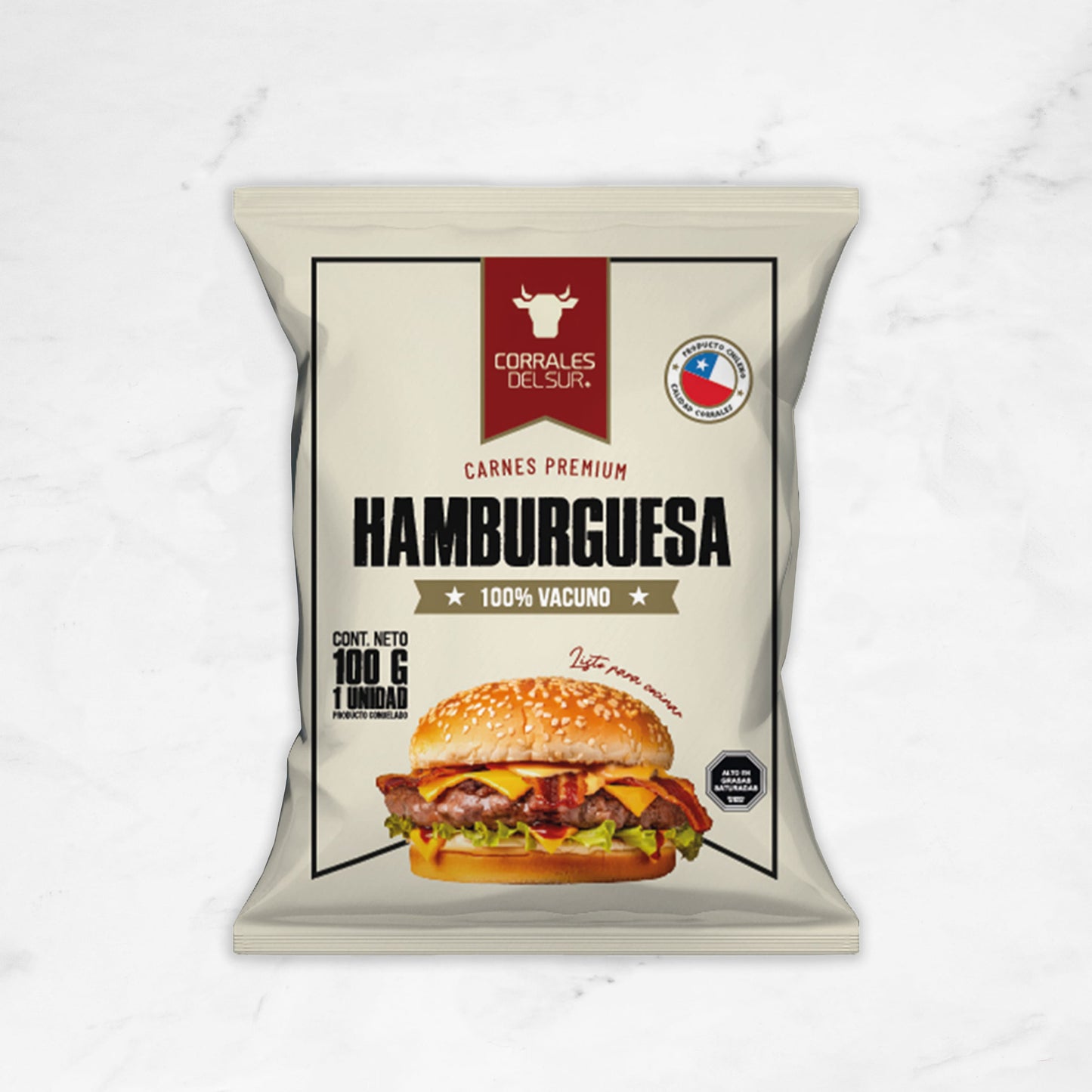 Caja Hamburguesas | 100gr | 32 Unidades
