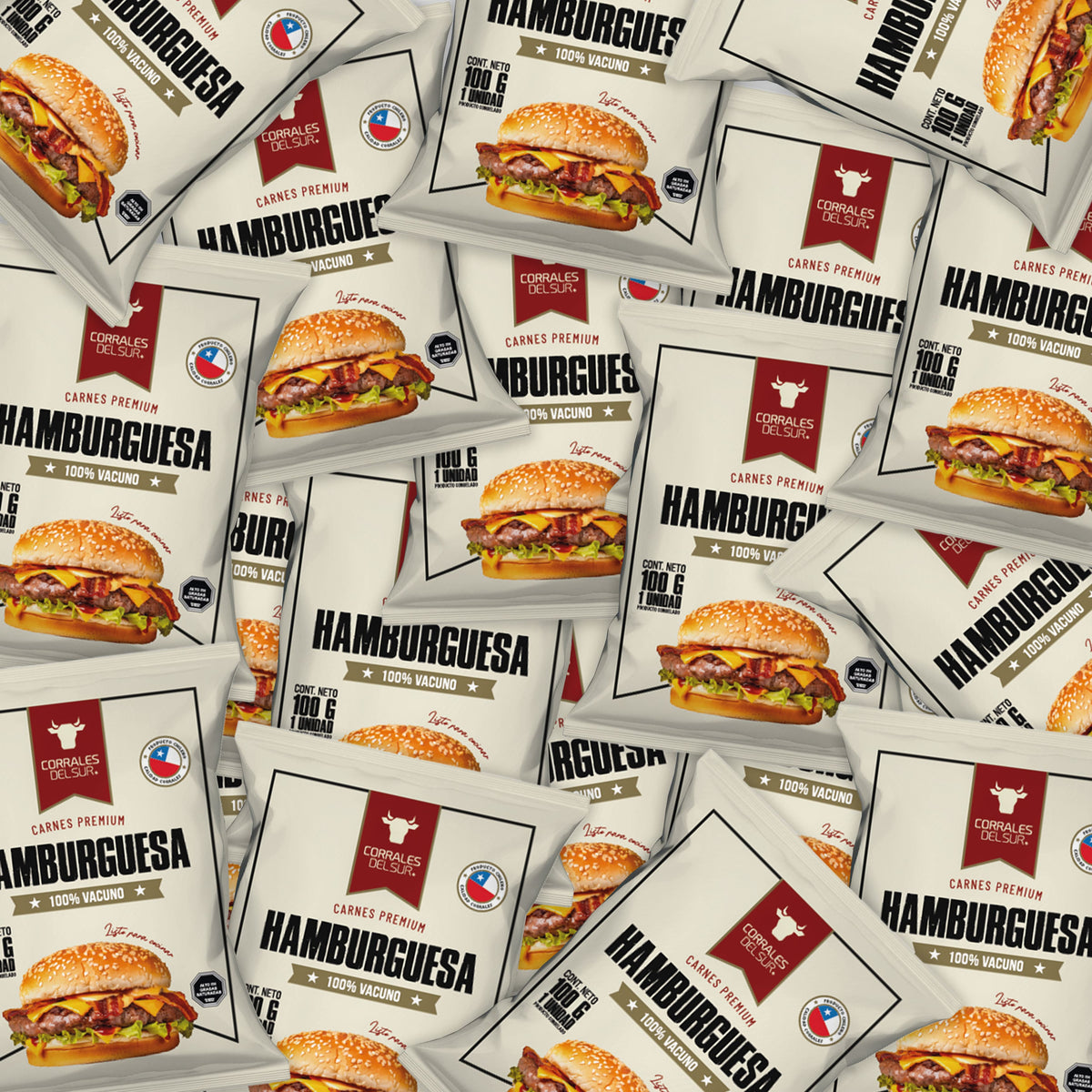 Caja Hamburguesas | 100gr | 32 Unidades
