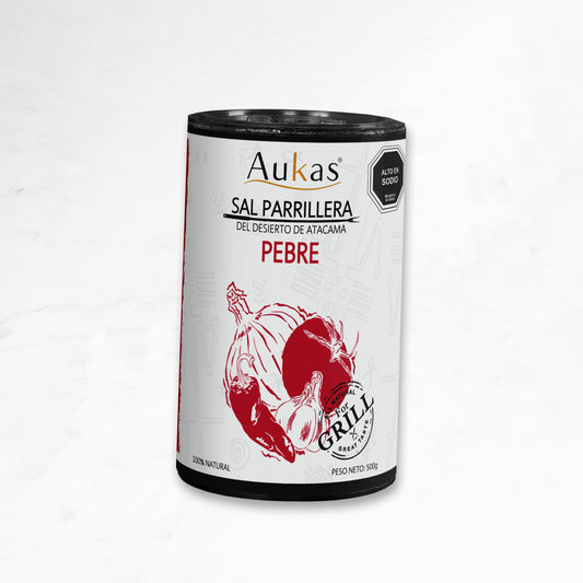 Sal | Parrillera | Pebre | Aukas | Tubo