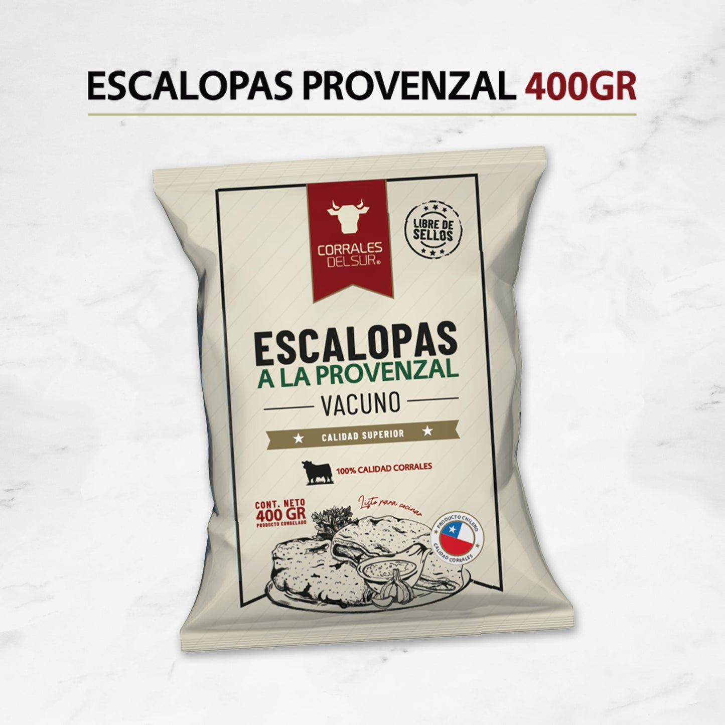 Escalopas Provenzal | Vacuno | Congelado